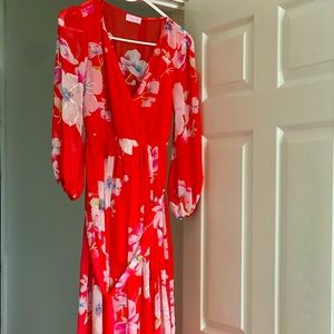 Floral maxi dress size small
